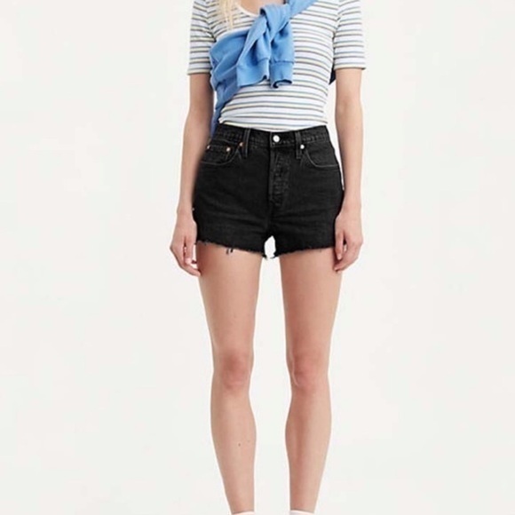 Levi's 501 Original Jean Shorts In Lunar Black Size 32 Style CW 3422 - Picture 1 of 11